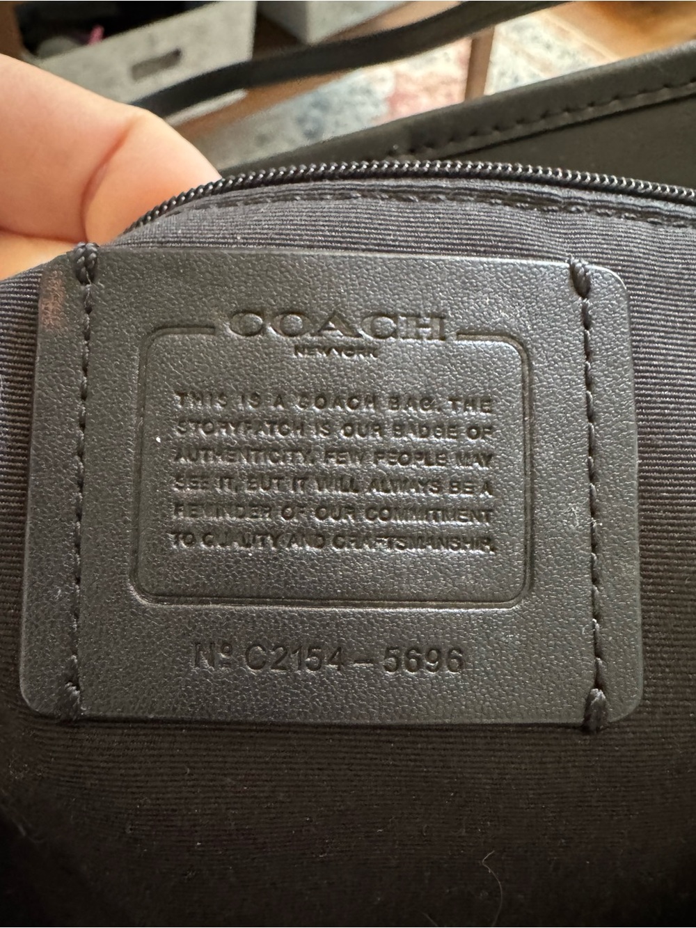 Coach Brown Signature Logo Tote with Dark Brown Trim - Picture 3 of 4